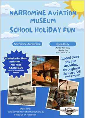 Narromine Aviation Museum School Holiday Activities